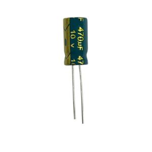 خازن 470 میکروفاراد 10 ولت جیکو سبز (LOW ESR)