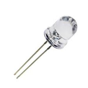 LED 8MM WHITE شفاف
