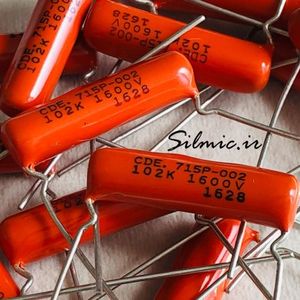 خازن افسانه ای 1 نانو فاراد 1600 ولت SPRAGUE آمریکا سری orange drop