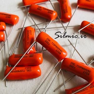 خازن افسانه ای 3.3 نانو فاراد 1800 ولت SPRAGUE آمریکا سری orange drop