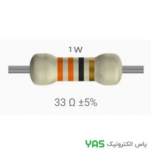 مقاومت 33 اهم 1 وات