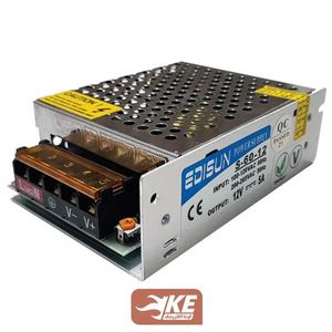منبع تغذیه کف خواب 12 ولت 5 آمپر ادیسون مدل S-60-12