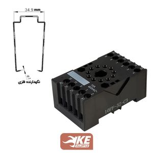 پایه رله سه کنتاکت مخصوص رله‌های سری HF10F-3Z هونگفا مدل 10FF-3Z-C3-H1