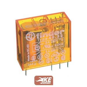 رله کتابی 230vAC دو کنتاکت 8 آمپر فیندر مدل 40.52.8.230.0000