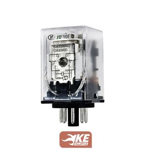 رله 12VDC دو کنتاکت 10 آمپر هونگفا HF10FF/012D-2ZDT