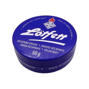 روغن لحیم آلمانی 50 گرمی مارک LOTFETT قوطی آبی