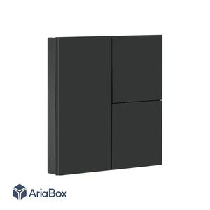 باکس کلید هوشمند مکانیکی سه پل مشکی مدل S914-A2P3 با ابعاد 40×86×86 میلی متر