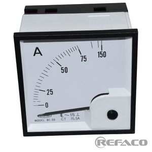 آمپرمتر آنالوگ BEW Analog Ampere Meter BE96 : AC 75/5A BE96-AC-75/5A