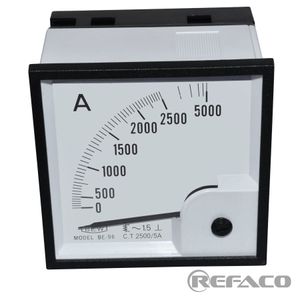 آمپرمتر آنالوگ BEW Analog Ampere Meter BE96 : AC 2500/5A BE96-AC-2500/5A