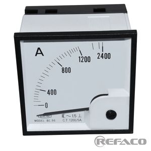 آمپرمتر آنالوگ BEW Analog Ampere Meter BE96 : AC 1200/5A BE96-AC-1200/5A