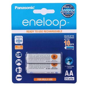 باتری دوتایی قلمی شارژی Panasonic Eneloop BK-3MCCE/4BT AA 2000mAh