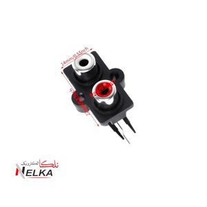 جک مادگی دوتایی RCA بردی | کیفیت بالا و نصب آسان