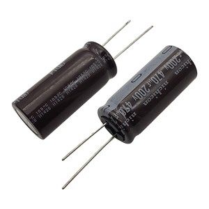Nichicon 200V 470uF – خازن الکترولیت، 200 ولت، 470 میکروفاراد
