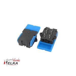 کلید تلفنی آبی هوک 6 پایه – قطع کن فشاری دقیق و مقاوم