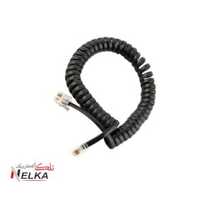 سیم فنری تلفن مشکی