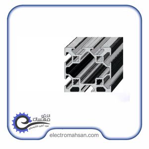 پروفیل آلومینیوم شیاردار 60 در 60شیار 8 میلیمتر H سنگین