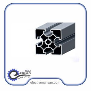 پروفیل آلومینیوم شیاردار 60 در 60شیار 10 میلیمتر L