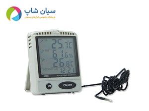 دما و رطوبت سنج دیواری و رومیزی ای زد AZ87792 | با پراب دمایی مجزا