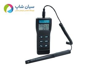 رطوبت سنج و دماسنج پرتابل ای زد AZ8723 | با پراب کابلی منعطف