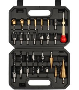 مجموعه 26 عددی ست مته کاجی ، خزینه چوب و آهن ، دوبل زن چوب بهمراه سنبه نشان اتومات مکسین MAXIN مدل MA26