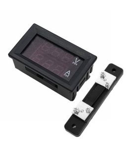 ماژول روپنلی آمپرمتر 0تا50 آمپر و ولت متر 0تا100 ولت DC با سون سگمنت قرمز آبی