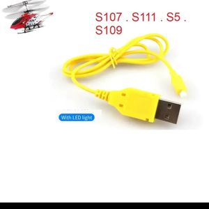 شارژر USB هلیکوپتر S107 سوکتی چراغدار