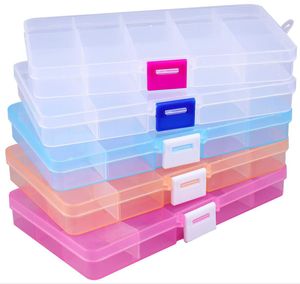 جعبه قطعات 15 خانه سایز 9.8*2.3*17.3 (نارنجی)