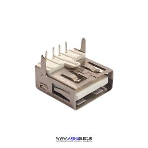 جک مادگی USB بلند کج