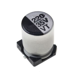 خازن الکترولیت اس ام دی 220 میکر وفاراد 35 ولت | 220UF 35V - مارکت الکترونیک