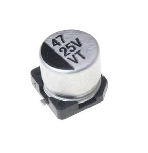 خازن الکترولیت اس ام دی 47 میکرو فاراد 25 ولت | 47UF 25V