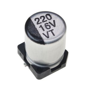 خازن الکترولیت اس ام دی 220 میکرو فاراد 16 ولت | 220UF 16V