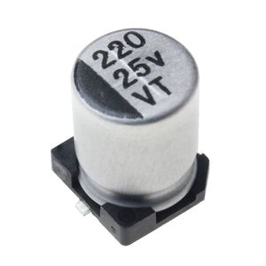 خازن الکترولیت اس ام دی 220 میکرو فاراد 50 ولت | 220UF 50V