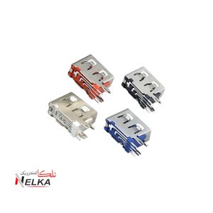 جک USB مادگی پایه بغل 90 درجه