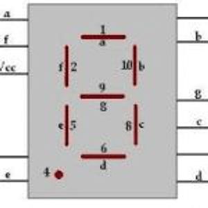 7SEG 20*28 A-BL پایه بغل