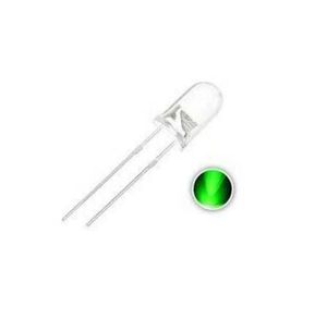 LED 3MM GREEN شفاف