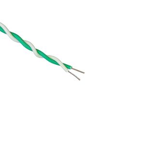 سیم دو رشته ای تلفنی رانژه 0.2*2 آلومینیوم روکش مس (CCA) سفید سبز