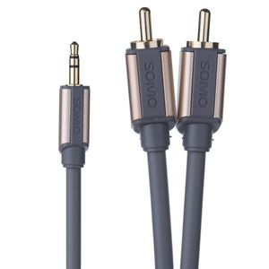 کابل تبدیل جک 3.5 میلی متری به RCA سومو مدل SOMO SR5519 (طول 3.5 متر)
