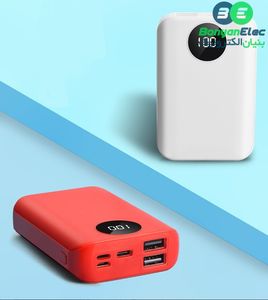 کیس پاوربانک 3 باتری با دو خروجی USB دارای نمایشگر