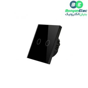 کلید دو پل لمسی هارموتاچ مشکی