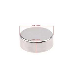 آهنربا گرد (استوانه - دیسک) نیودیمیوم  6x3 ND گرید 35