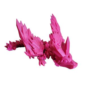 اژدهای کریستالی بالدار سرخابی