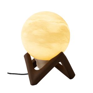 چراغ رومیزی سه‌بعدی طرح کره مشتری