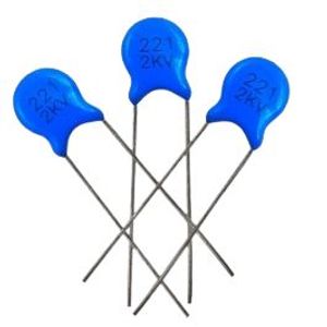 خازن مایلار CAP MYLAR 220PF 2KV