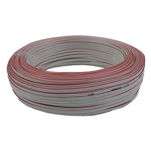 سیم برق افشان 2 در 0.75 آلومینومی LXO سفید/قرمز( بر حسب متر)