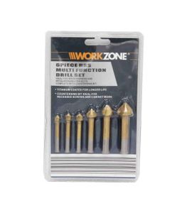 مجموعه 6 عددی مته خزینه 90 درجه آهن پخ زن HHS ورک زون WORKZONE