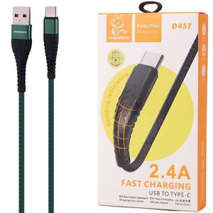 کابل کنفی فست شارژ تایپ سی TYPE-C باکیفیت