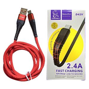 کابل کنفی فست شارژ اندرویدی Micro USB باکیفیت