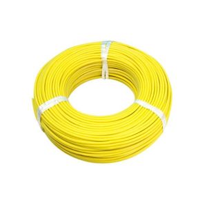 سیم نازک افشان 0.25 *1 زرد حلقه 100 متری + عمده