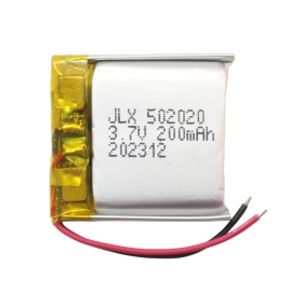 باتری لیتیوم پلیمر 3.7v ظرفیت 200mAh کد 502020