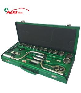 جعبه بکس 24 پارچه درایو 1/2 اینچ (12پر / هزار خار) هنس HANS مدل 4624-12MTR